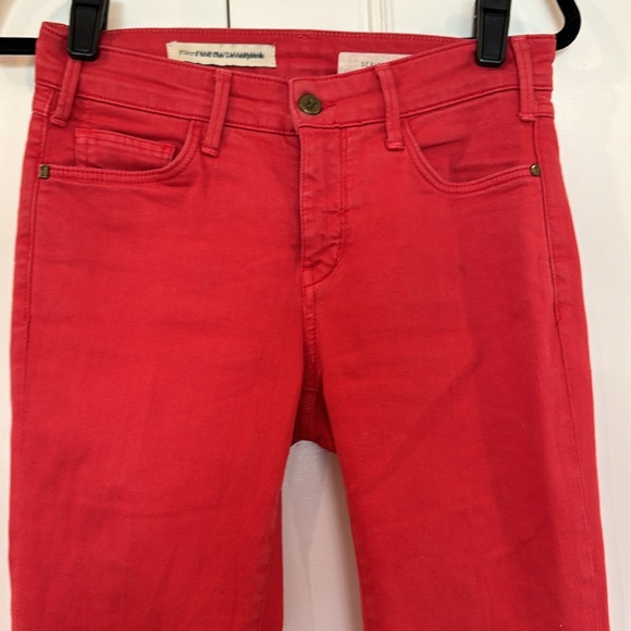 Anthropologie Pilcro Script Red High-Rise Crop Flare Jeans Size 26 - Picture 5 of 15
